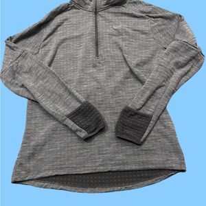 Nike Heather Gray Quarter Zip Sweater • Size Large